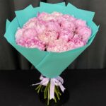 Букет из розовых пионов 21