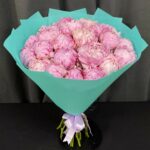 Букет из розовых пионов 25