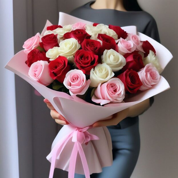 Розы Эквадор 51 шт