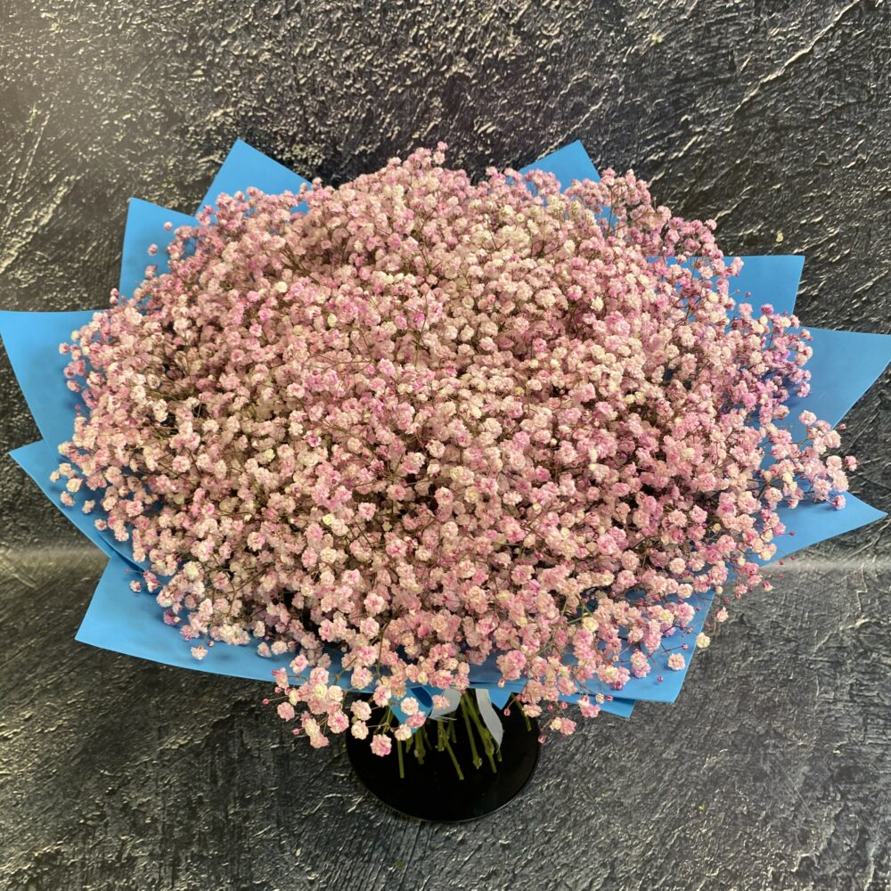 Букет розовых гипсофил