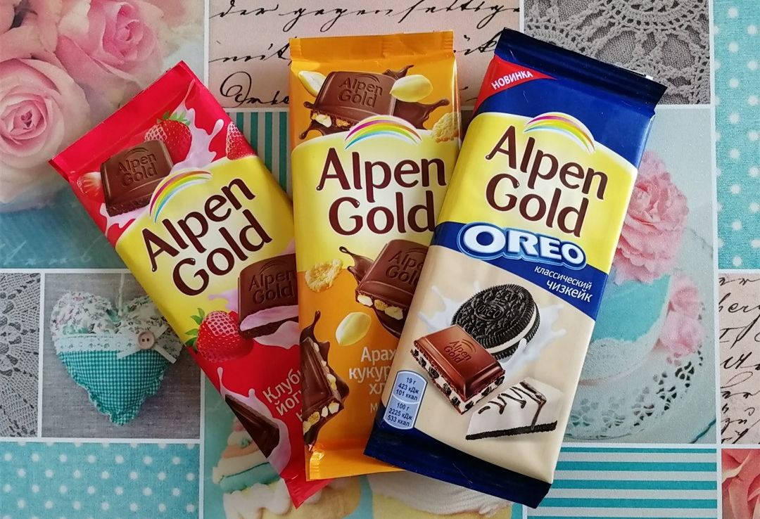 Alpen Gold Oreo белый шоколад