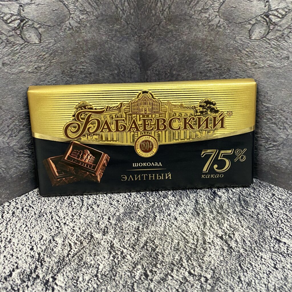 Шоколад Бабаевский, горький элитный, 75%, 90гр