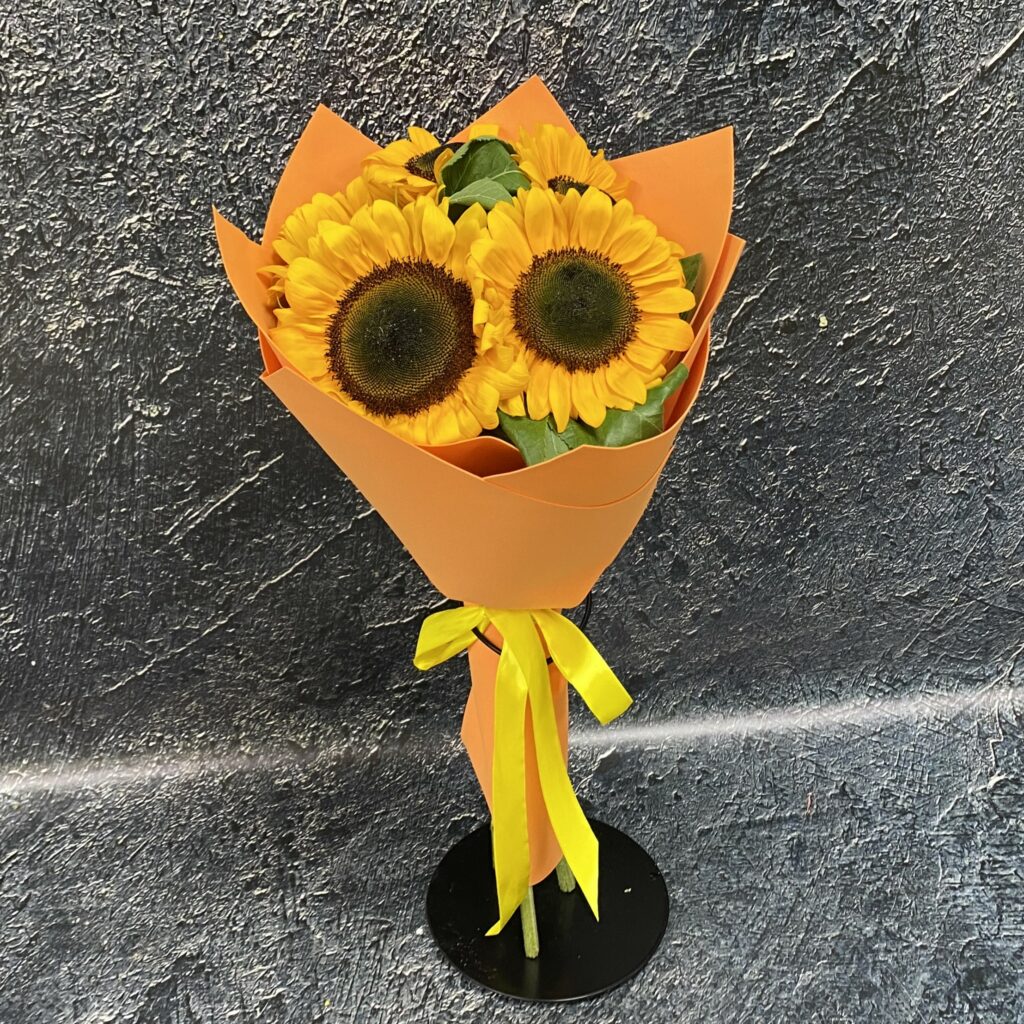 Букет из подсолнухов 5шт