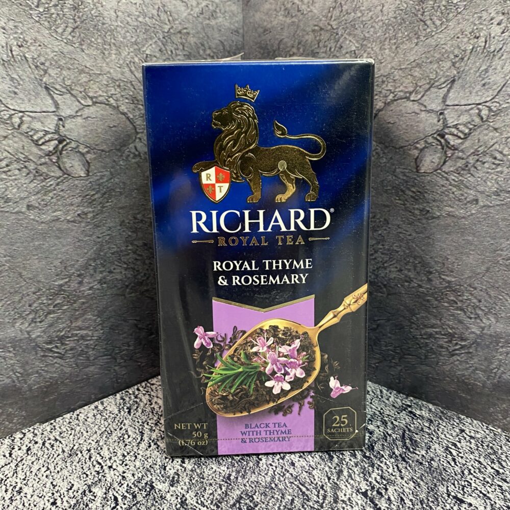 Чай черный, Richard Royal Thyme & Rosemary, c натуральным чабрецом и розмарином, 90 г