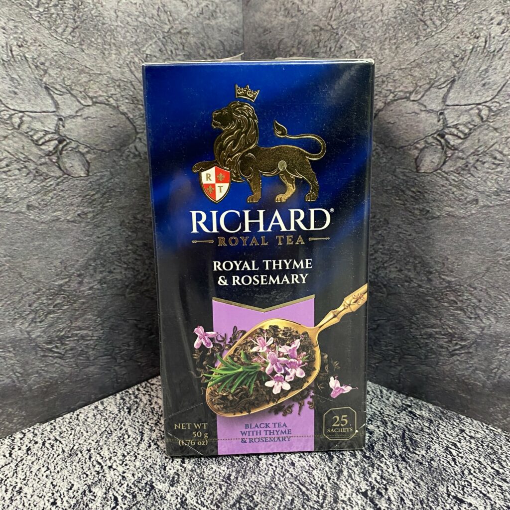 Чай черный, Richard Royal Thyme & Rosemary, c натуральным чабрецом и розмарином, 90 г