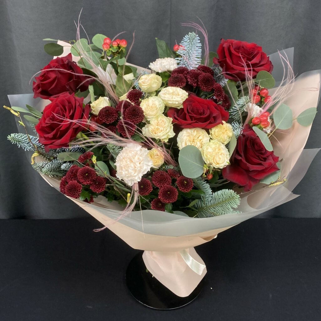 Букет цветов 'Пылающая любовь'