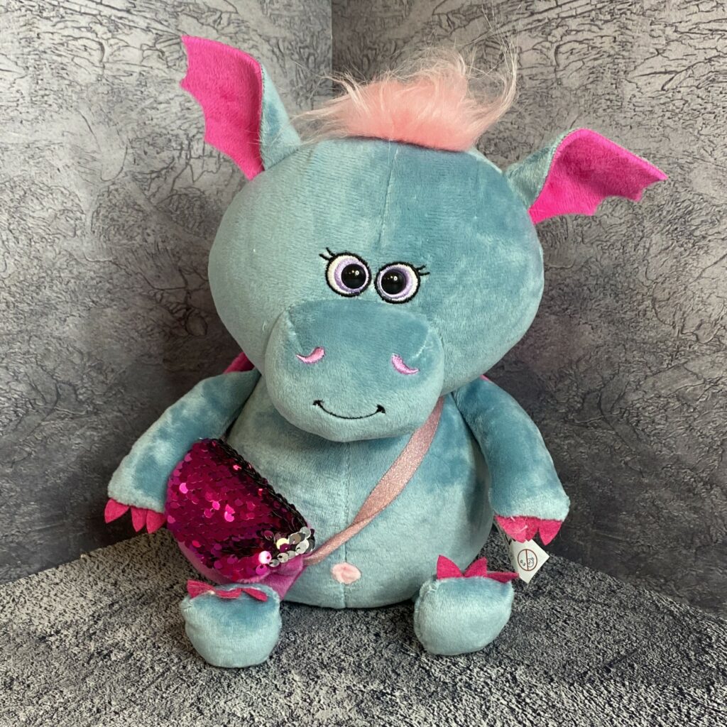 Игрушка 'Дракончик Эля с сумкой', 25 см (160)