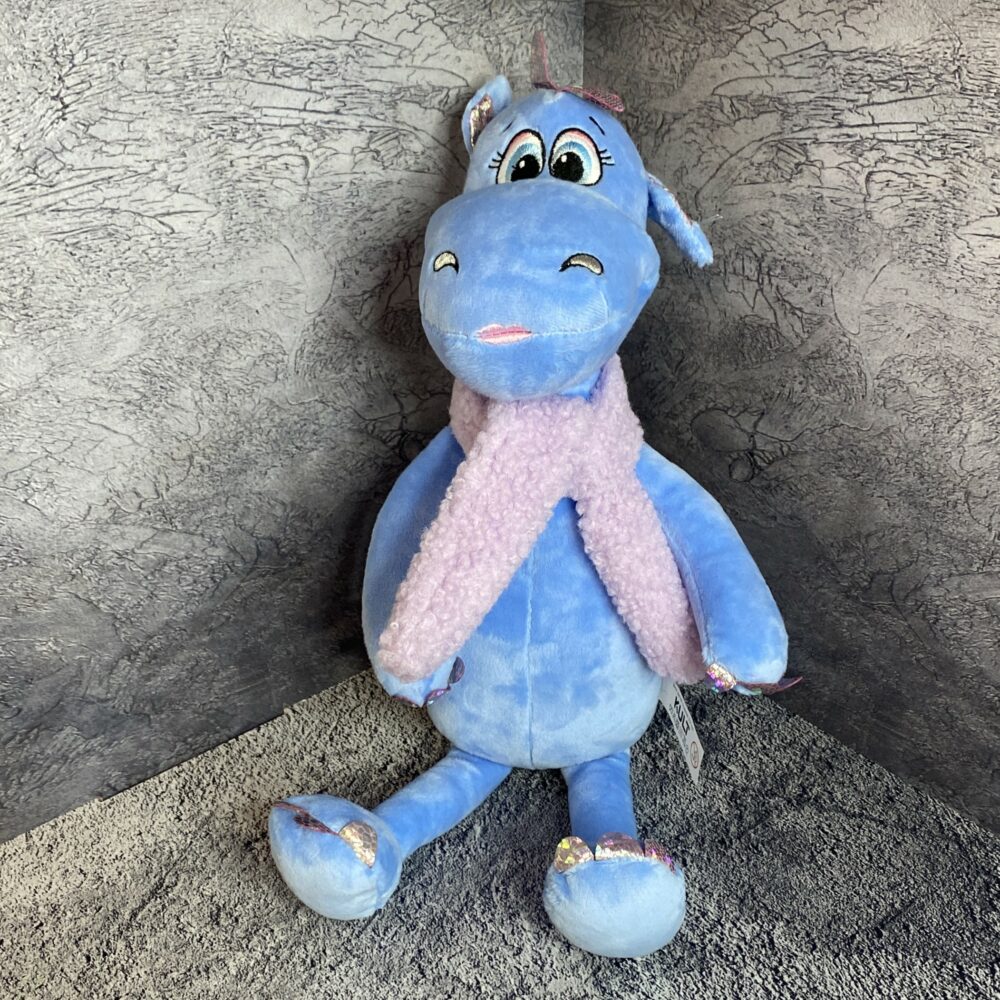 Игрушка 'Дракон Дейзи с шарфом', синий, 25 см (154)