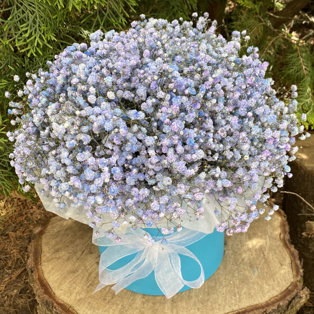 Цветы в коробке 'Лиловый Романс' (ВН)