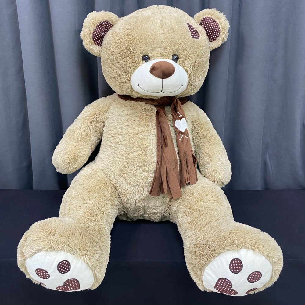 Игрушка  'Медведь Тони с шарфом, кофейный', 150 см(185) — изображение 1