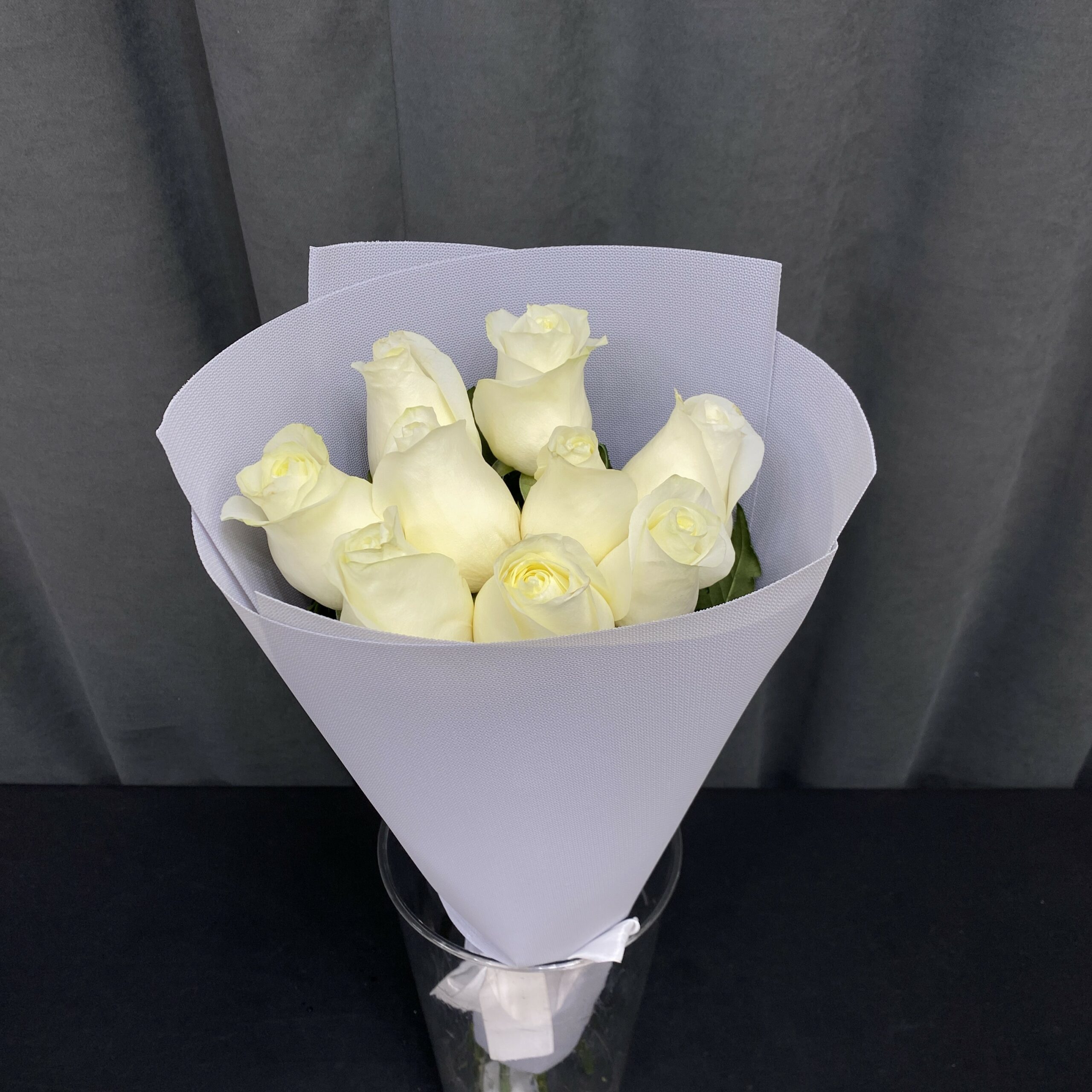 9 Букет белых роз, Кения, 70 см — изображение 1