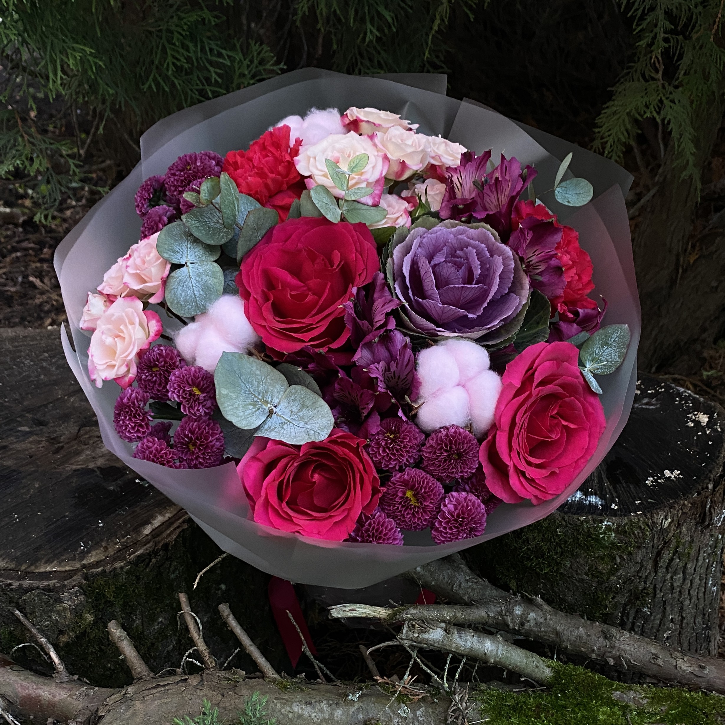 IMG_1272 Букет цветов 'Фиолетовый Шёпот' (ВН) — изображение 1