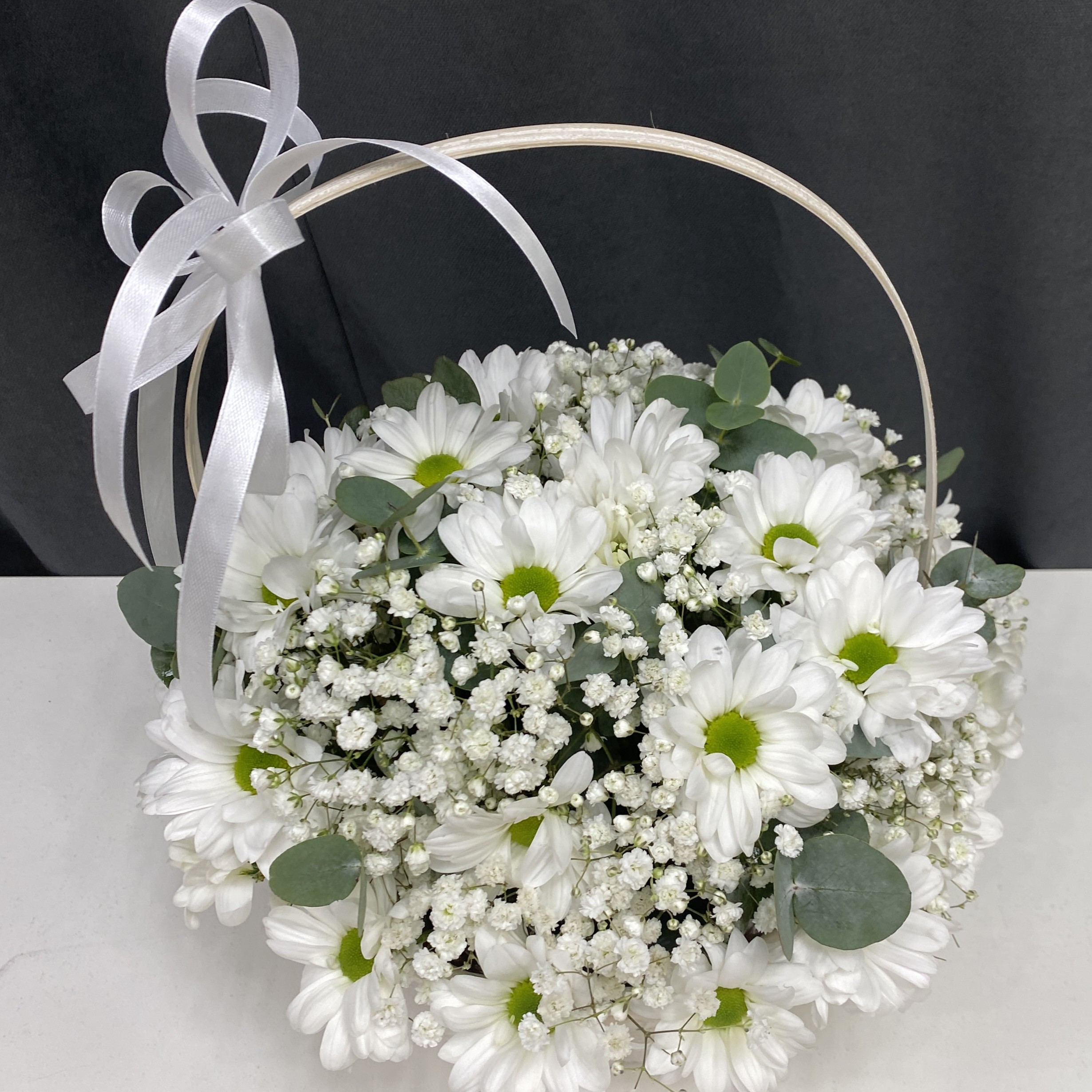 IMG_2235 (2) Цветы в корзине ‘Белое счастье’ — изображение 1