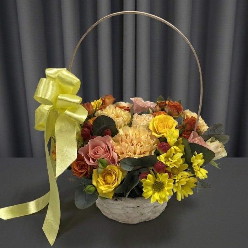 Gemini_Generated_Image_5kipgd5kipgd5kip Цветы в корзине ‘Дюна’ (ВН) — изображение 1